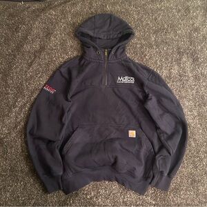 carhartt rain defender paxton heavyweight hoodie quater-zip 